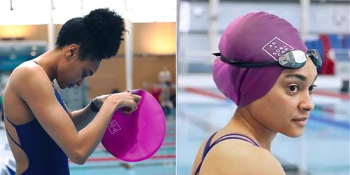 Un bonnet de bain pour les coupes afro approuvé pour les Jeux